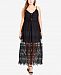 City Chic Trendy Plus Size Festival Fun Embroidered Lace Maxi Dress