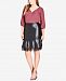 City Chic Trendy Plus Size Faux-Leather Peplum Skirt