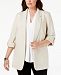 Nine West Plus Size Open-Front Blazer, Created for Macy's