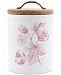 Closeout! Thirstystone Large Floral Canister with Wood Top