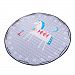 Homyl Large Size Round Kids Baby Playmat Toys Play Mat for Playroom Kid's Bedroom Children' Room - Cute Animal Pattern, Clean & Soft, 60 Inch, Folding - Trojan, 150cm or 60inch