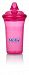 Nuby No Spill Cup With Reversible Valve, 9 Ounce, Pink