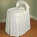 Babykidsbargains Perfectly Pretty Ivory Bassinet Liner Skirt and Hood, 13"x29"