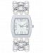Charter Club Women's Silver-Tone Imitation Pearl & Pave Bracelet Watch 29mm, Created for Macy'