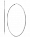 Polished Continuous Hoop Earrings in 14k White Gold
