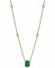 Effy Emerald (1 ct. t. w. ) & Diamond (1/5 ct. t. w. ) 18" Pendant Necklace in 14k Gold