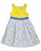 Sweet Heart Rose Glitter-Mesh Lemon-Print Crochet Dress, Toddler Girls