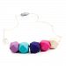 Consider It Maid Silicone Teething Necklace for Mom to Wear - FREE E-BOOK - BPA FREE and FDA Approved - Down to Earth (Purple/Turquoise/Navy/Violet Red/Navajo White)