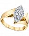 Diamond Marquise-Shape Ring (5/8 ct. t. w. ) in 14k Gold & White Gold