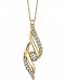 Sirena Diamond Twist 18" Pendant Necklace (1/4 ct. t. w. )