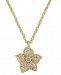 kate spade new york Pave Bloom Pendant Necklace, 17" + 3" extender
