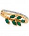 Emerald (1/2 ct. t. w. ) & Diamond Accent Statement Ring in 14k Gold