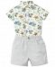 Little Me 2-Pc. Printed Cotton Bodysuit & Shorts Set, Baby Boys