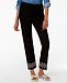 Charter Club Straight-Leg Embroidered-Hem Pants, Created for Macy's