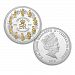 Queen Elizabeth II 65th Anniversary Coronation Legal Tender Silver-Plated Coin