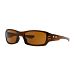 Fives - Squared Polished Rootbeer - Dark Bronze Lens Sunglasses-No Color