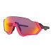 Flight Jacket - Polished Black/Neon Pink - Prizm Road Lens Sunglasses