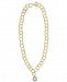 Majorica Gold-Tone Link & Imitation Pearl 24" Pendant Necklace