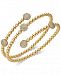 Danori 18k Gold-Plated Pave Disc Coil Bracelet, Created for Macy's