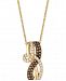 Le Vian Chocolatier Diamond Loop 18" Pendant Necklace (1/3 ct. t. w. ) in 14k Gold