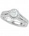 Marchesa Diamond Halo Engagement Ring (1 ct. t. w. ) in 18k White Gold