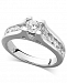Diamond Channel Engagement Ring in 14k White Gold (1 ct. t. w. )