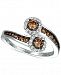 Le Vian Chocolatier Diamond Bypass Ring (3/4 ct. t. w. ) in 14k White Gold