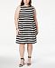 Jessica Howard Plus Size Striped Fit & Flare Dress