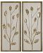 Uttermost Branching Out 2-Pc. Gold-Finish Leaf Panel Set