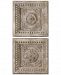 Uttermost Auronzo 2-Pc. Aged Ivory-Tone Squares Wall Art Set