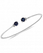 Sapphire (1-1/3 ct. t. w. ) and Diamond Accent Cuff Bangle Bracelet in 14K White Gold