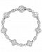 Arabella Swarovski Zirconia Cluster Link Bracelet in Sterling Silver