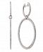 Diamond Double-Link Hoop Earrings in Sterling Silver (3/4 ct. t. w. )
