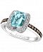 Le Vian Aquamarine (1-1/10 ct. t. w. ) and Diamond (2/5 ct. t. w. ) Ring in 14k White Gold