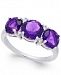 Amethyst (2-5/8 ct. t. w. ) & Diamond Accent Ring in Sterling Silver