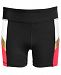 Ideology Big Girls Colorblocked Compression Shorts, Created for Macy's