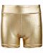 Ideology Big Girls Metallic Compression Shorts, Created for Macy's