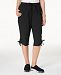 Karen Scott Petite Cotton Ruched Skimmer Shorts, Created for Macy's