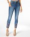 Style & Co Petite Embroidered Frayed-Hem Skinny Ankle Jeans, Created for Macy's