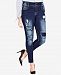 City Chic Trendy Plus Size Harley Patched Skinny Jeans