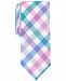 Bar Iii Men's Bold Color Gingham Skinny Tie, Created for Macy's