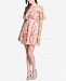 kensie Floral Lace Cold-Shoulder Dress