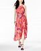 Vince Camuto Ruffled Floral Print High-Low Maxi Dress