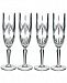 Marquis by Waterford Lacey Flutes, Set of 4