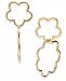kate spade new york 14k Gold-Plated Scalloped Flower Interlocking Drop Earrings