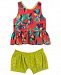 Rare Editions 2-Pc. Floral-Print Top & Bloomer Shorts Set, Baby Girls