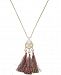 Trina Turk x I. n. c. Gold-Tone Stone & Tassel 30" Pendant Necklace, Created for Macy's