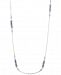 Carolee Silver-Tone Crystal 36" Station Necklace