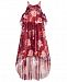 Bonnie Jean Big Girls Plus Floral-Print Halter Maxi Dress