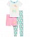 Hello Kitty 3-Pc. Cotton Pajama Set, Little & Big Girls, Created for Macy's